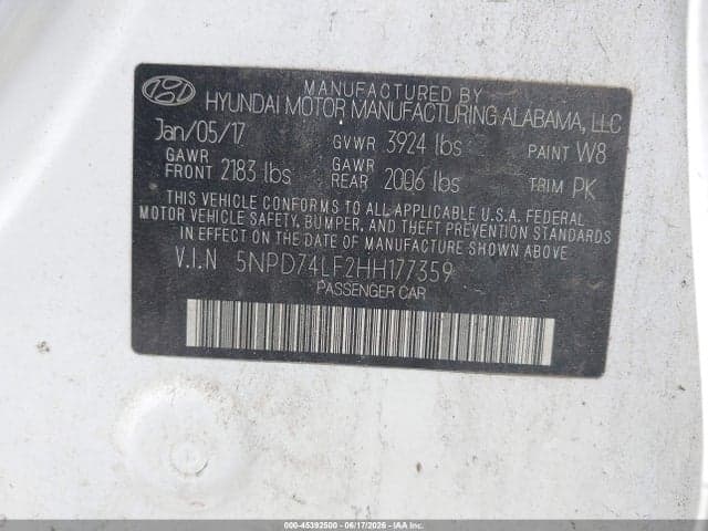 2017 HYUNDAI ELANTRA SE 9