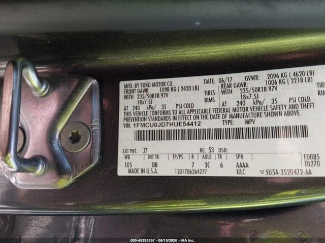 2017 FORD ESCAPE TITANIUM 9