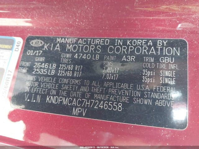 2017 KIA SPORTAGE LX 9