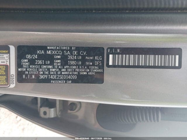 2025 KIA K4 LXS 9