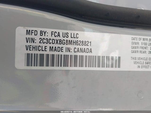 2021 DODGE CHARGER SXT RWD 9