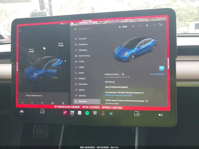 2019 TESLA MODEL 3 LONG RANGE/MID RANGE/STANDARD RANGE/STANDARD RANGE PLUS 7