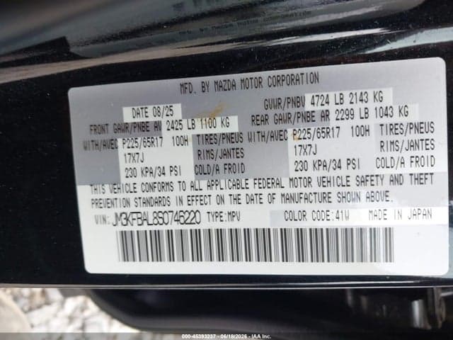 2025 MAZDA CX-5 2.5 S 9