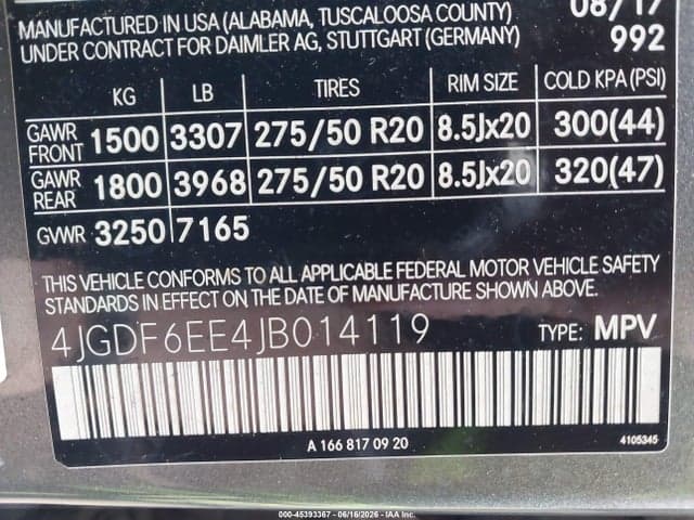 2018 MERCEDES-BENZ GLS 450 4MATIC 9