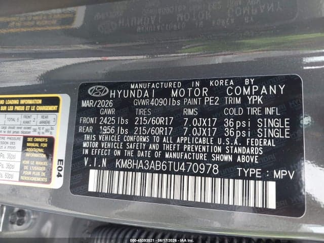 2026 HYUNDAI KONA SE 9