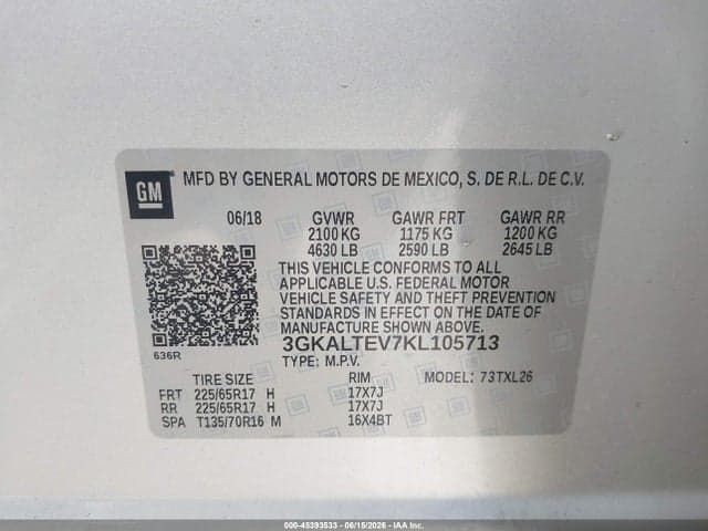 2019 GMC TERRAIN SLE 9