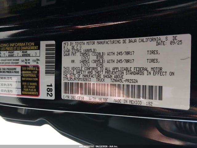 2025 TOYOTA TACOMA SR5 9