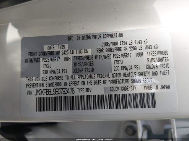 2025 MAZDA CX-5 2.5 S SELECT 9