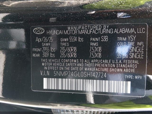 2025 HYUNDAI SANTA FE SEL 9