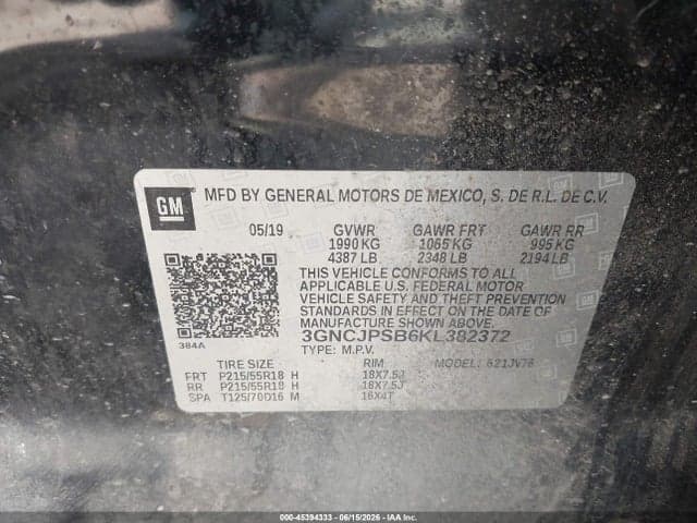 2019 CHEVROLET TRAX LT 9