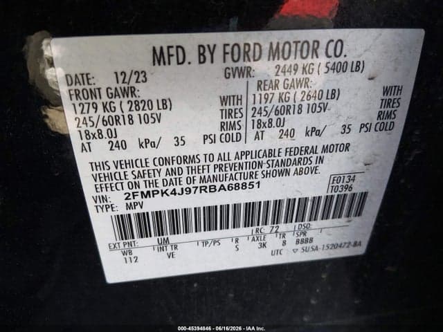 2024 FORD EDGE SEL 9