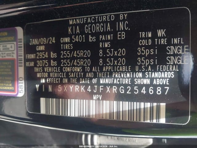 2024 KIA SORENTO SX 9