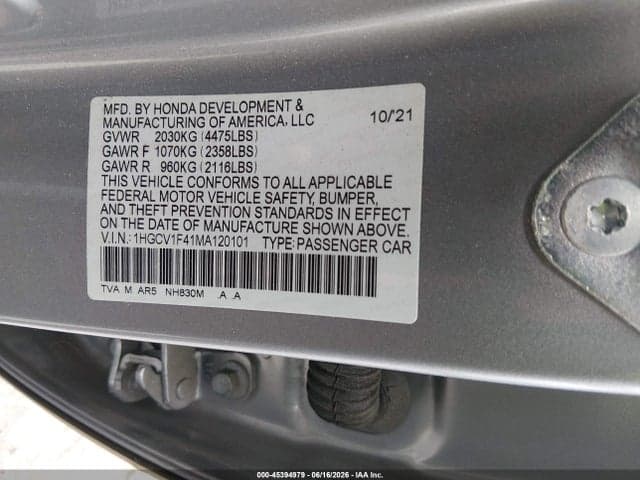 2021 HONDA ACCORD SPORT SPECIAL EDITION 9