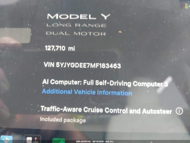 2021 TESLA MODEL Y LONG RANGE DUAL MOTOR ALL-WHEEL DRIVE 7