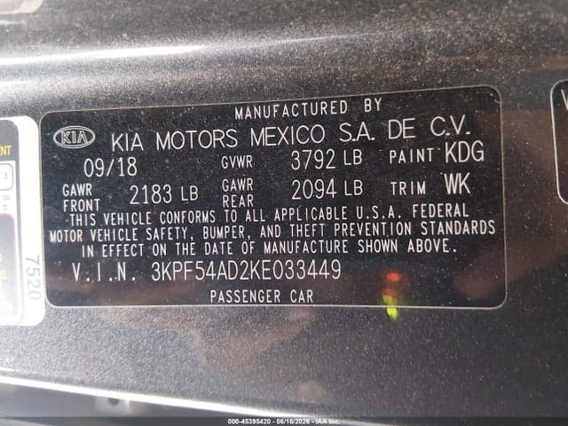 2019 KIA FORTE EX 9