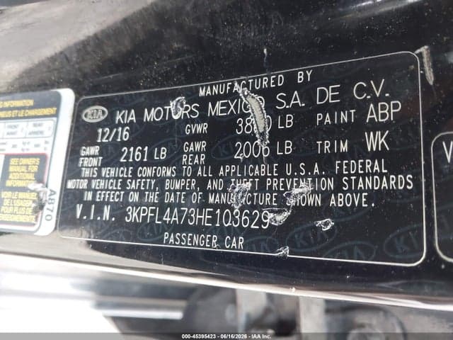 2017 KIA FORTE S 9