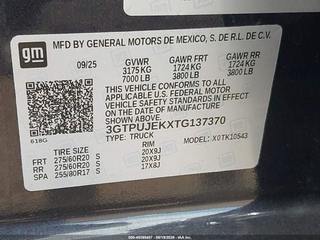 2026 GMC SIERRA 1500 , SHORT BED, ELEVATION, 4WD 9