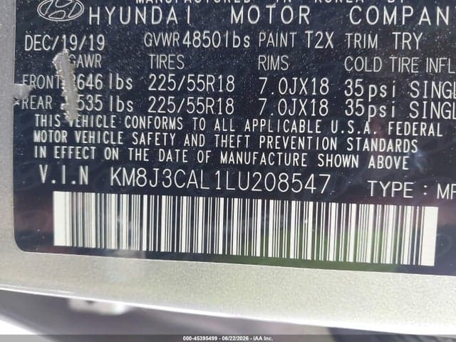 2020 HYUNDAI TUCSON ULTIMATE 9