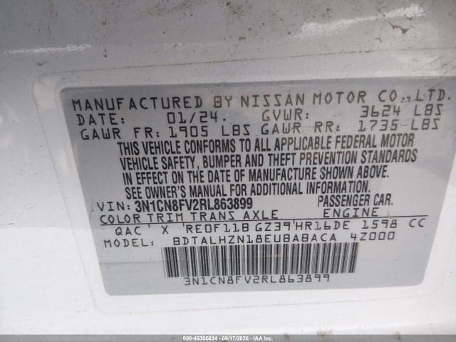 2024 NISSAN VERSA 1.6 SR 9