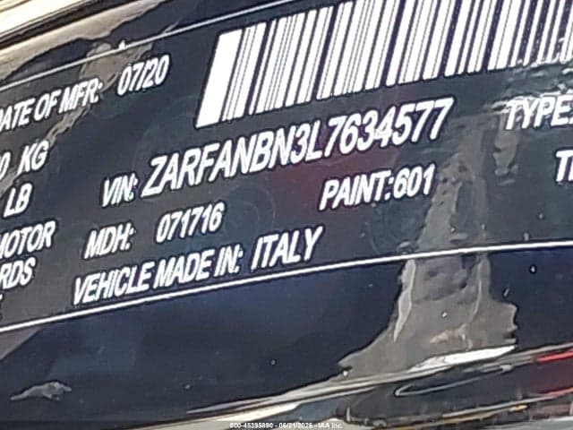 2020 ALFA ROMEO GIULIA TI SPORT AWD 9
