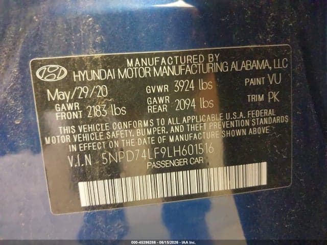 2020 HYUNDAI ELANTRA SE 9