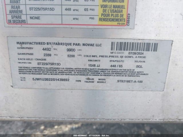 2025 SURE-TRAC TRAILER 9900 9