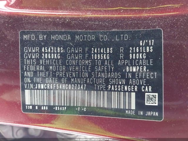 2017 HONDA ACCORD HYBRID EX-L 9
