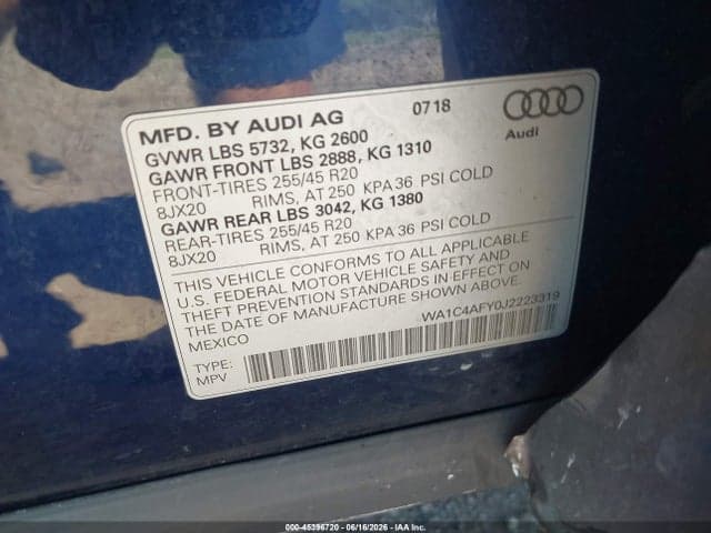 2018 AUDI SQ5 3.0T PREMIUM PLUS 9