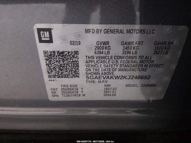 2019 BUICK ENCLAVE AWD ESSENCE 9