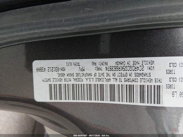 2019 DODGE GRAND CARAVAN SXT 9