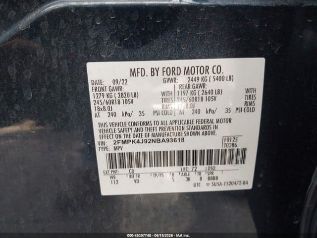 2022 FORD EDGE SEL/ST-LINE 9