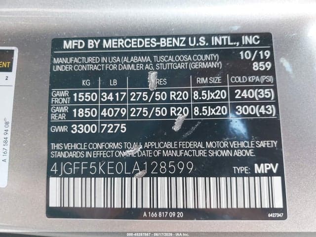 2020 MERCEDES-BENZ GLS 450 4MATIC 9