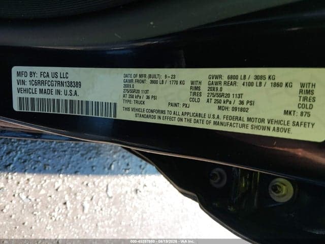 2024 RAM 1500 TRADESMAN QUAD CAB 4X4 6'4 BOX 9
