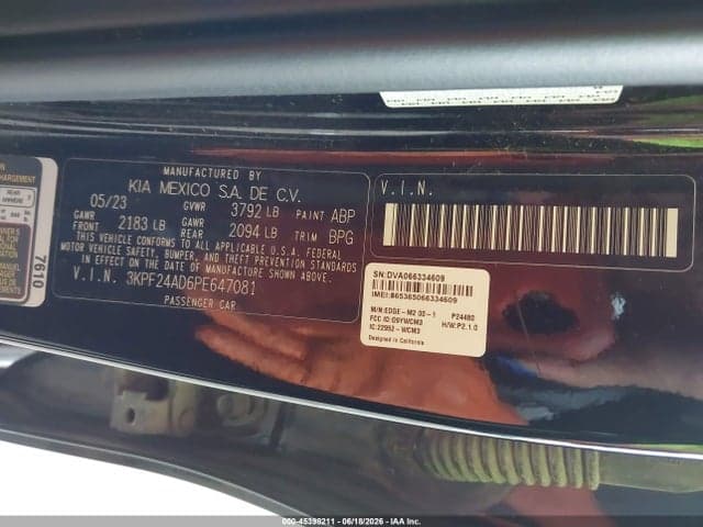 2023 KIA FORTE LXS 9