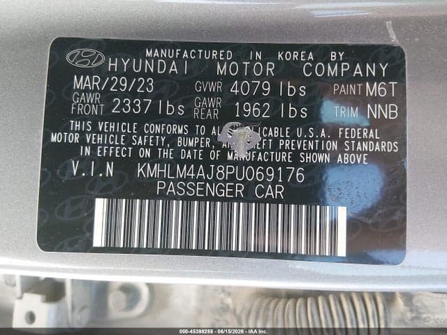 2023 HYUNDAI ELANTRA HYBRID BLUE 9