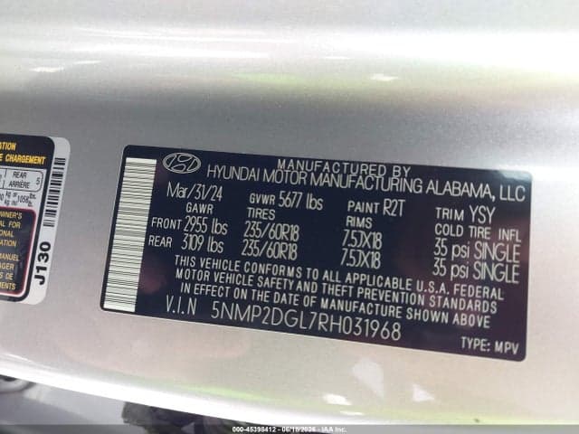 2024 HYUNDAI SANTA FE SEL 9