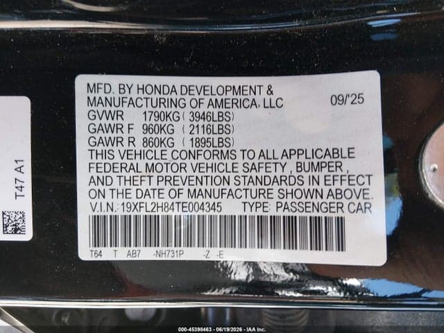2026 HONDA CIVIC SPORT 9
