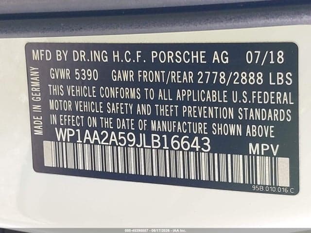 2018 PORSCHE MACAN SPORT 9