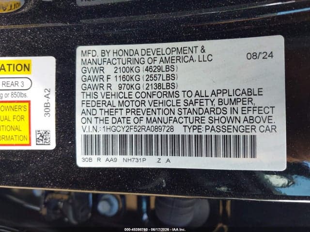 2024 HONDA ACCORD HYBRID SPORT 9
