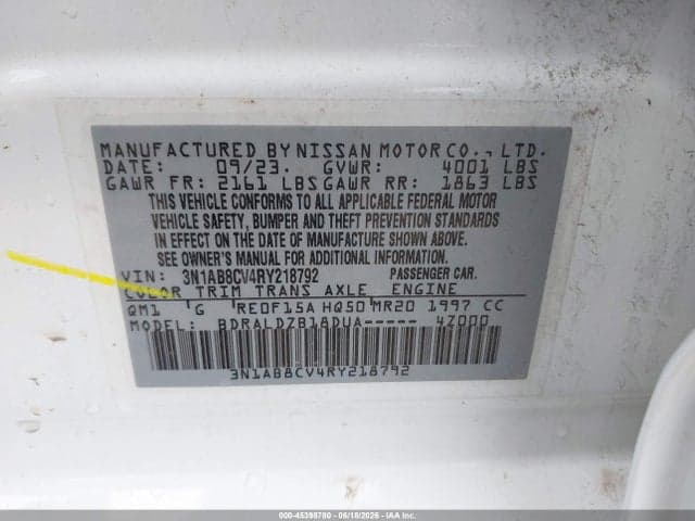 2024 NISSAN SENTRA SV XTRONIC CVT 9