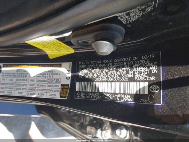 2019 TOYOTA PRIUS LIMITED 9