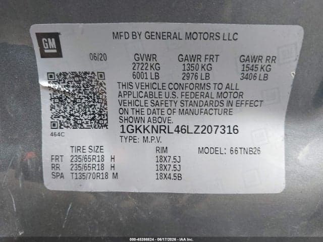 2020 GMC ACADIA FWD SLE 9