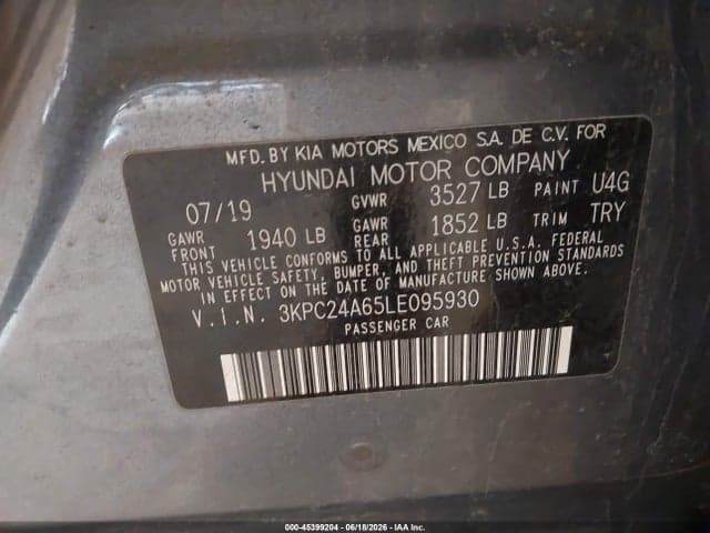 2020 HYUNDAI ACCENT SE 9