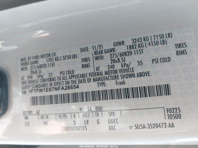 2022 FORD F-150 LARIAT 9