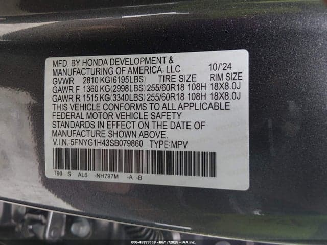 2025 HONDA PILOT EX-L 9