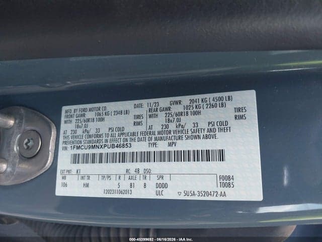 2023 FORD ESCAPE ST-LINE 9
