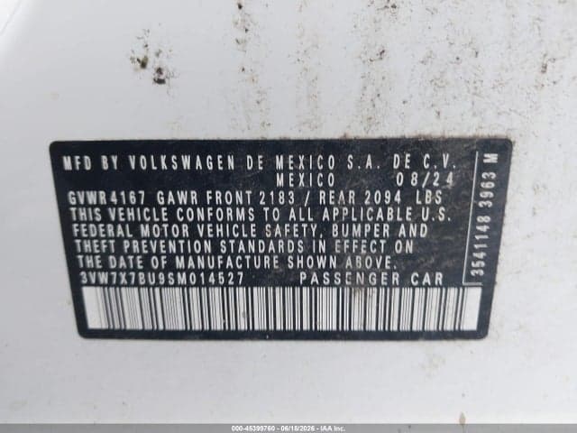 2025 VOLKSWAGEN JETTA 1.5T SE 9