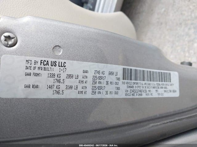 2017 DODGE GRAND CARAVAN SXT 10