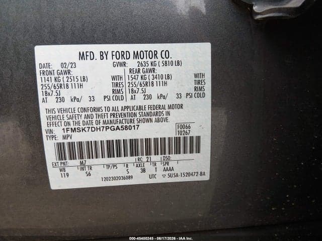 2023 FORD EXPLORER XLT 9