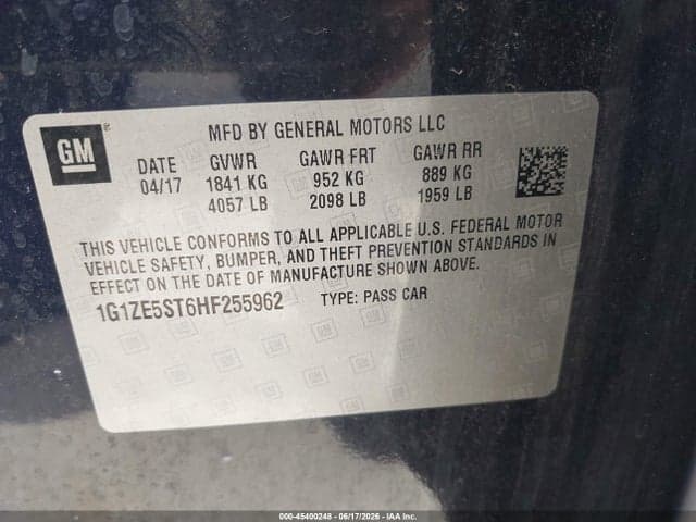 2017 CHEVROLET MALIBU 1LT 9